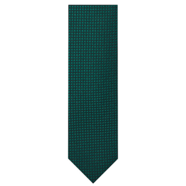 Men's Ultra Skinny Woven Subtle Mini Squares Neck Tie - Hunter Green