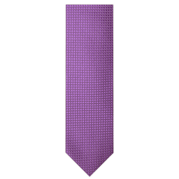 Woven Mini Squares Ultra Skinny Tie - Purple