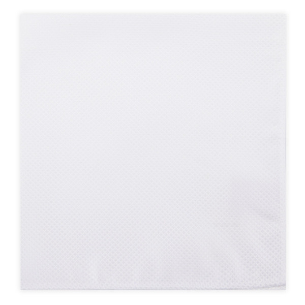 Woven Mini Squares Pocket Square - White