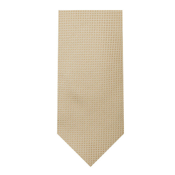 Kid's Mini Squares Tie - Tan