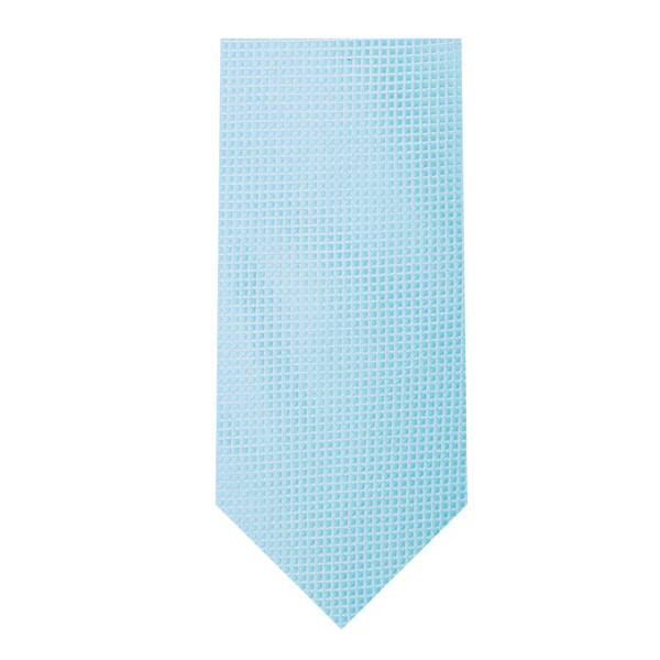 Kid's Mini Squares Tie - Light Turquoise