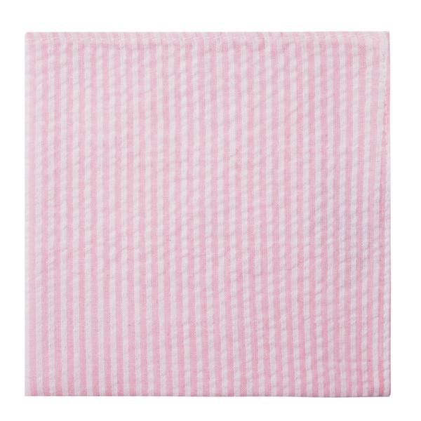Seersucker Pocket Square  - Pink