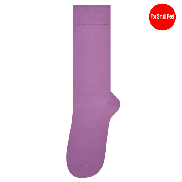 Men's Solid Small Size Dress Socks - Purple