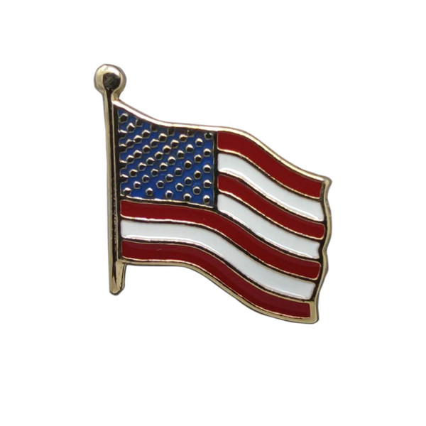 Patriotic American Flag Independence Day Tie Tack - Red White Blue