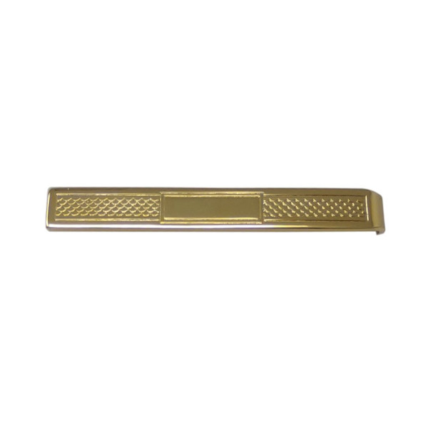 Elegant Scales and Waves Gold Tie Bar - Gold