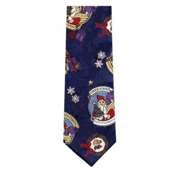 Kid's Christmas Greetings 11 inch Clip-On Tie