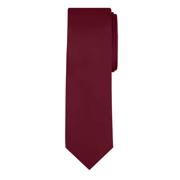 Men's Burgundy Solid Color Necktie