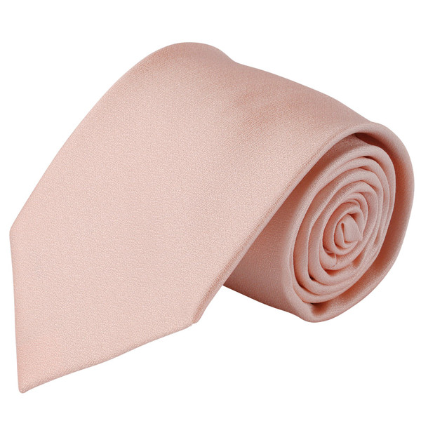 Men's Tone on Tone Metallic Neck Tie - Peach