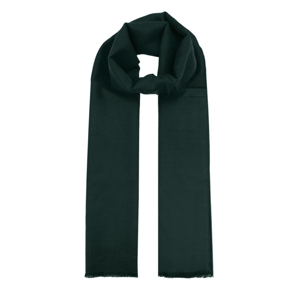 Solid Woven Viscose Scarf - Emerald Green