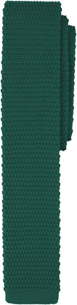 Men's Solid Color Knitted Extra Long Neck Tie - Hunter Green