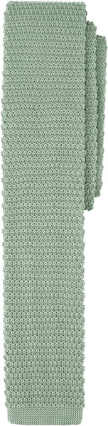 Solid Knitted Slim Tie - Seafoam