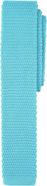 Solid Knitted Slim Tie - Turquoise
