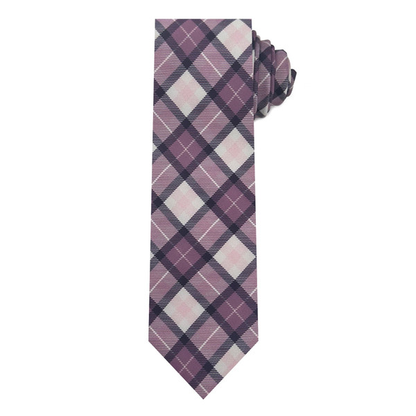Picnic Plaid Tie - Purple