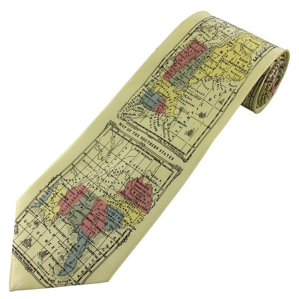 World Countries Map Tie