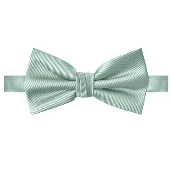 Silk Blend Solid Bow Tie - Sage Mist