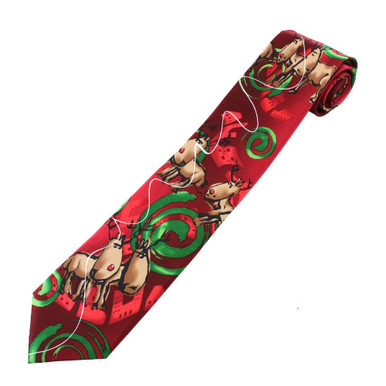 Jerry Garcia Men's Dracula Claus Rudolph Reindeer Regular Neck Tie ...