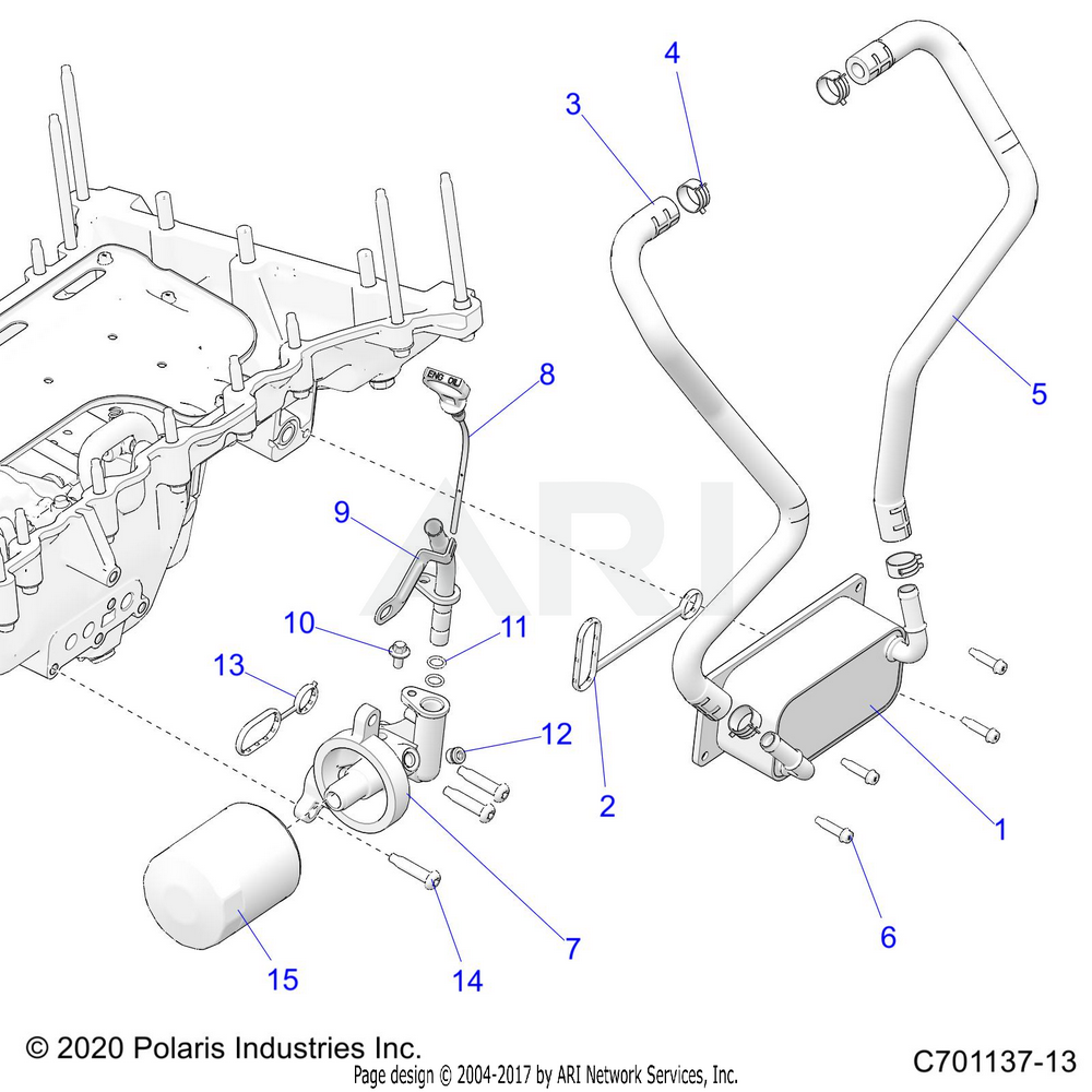 OEM Polaris RZR Pro R Oil Filter 2521728