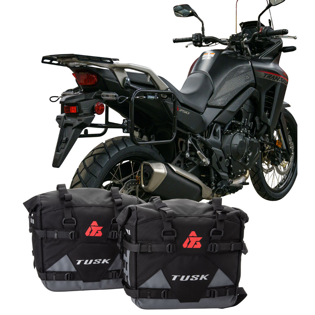 HONDA Transalp XL750 24 Tusk Pannier Racks with Tusk Pilot Pannier