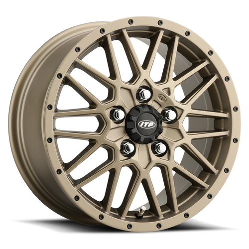 ITP Hurricane 14x7 / 4x110 BP / 5+2 Offset Bronze Wheel - 1428636729B