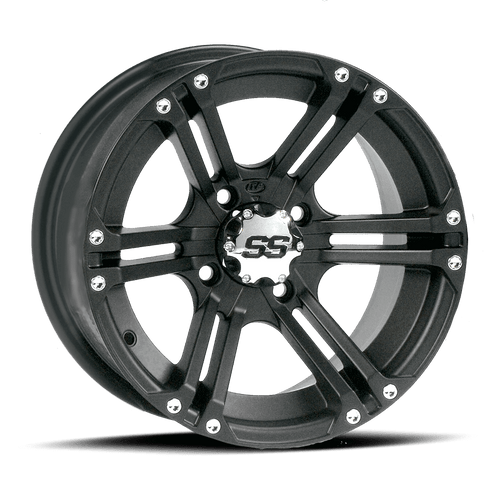 ITP SS 212 12x7 / 4x156 BP / 4+3 Offset Black Wheel - 1228366536B