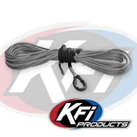 KFI Synthetic Cable 1/4 in. X 50 ft. Smoke - SYN25-S50