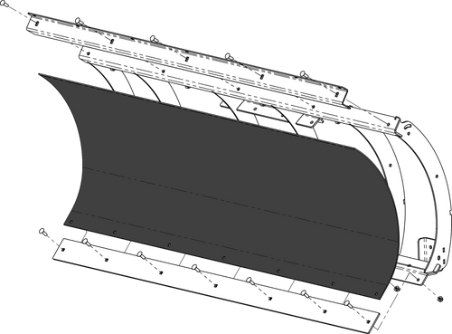 KFI Replacement Poly Blade 60 in. - 105858-R Photo - Primary