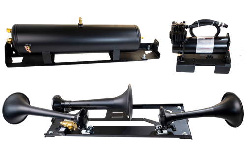 Kleinn 23-24 Ford F-250/ F-350/ F-450 Onboard Air System w/ Model 730 Horns - FSD23-734 Photo - Primary
