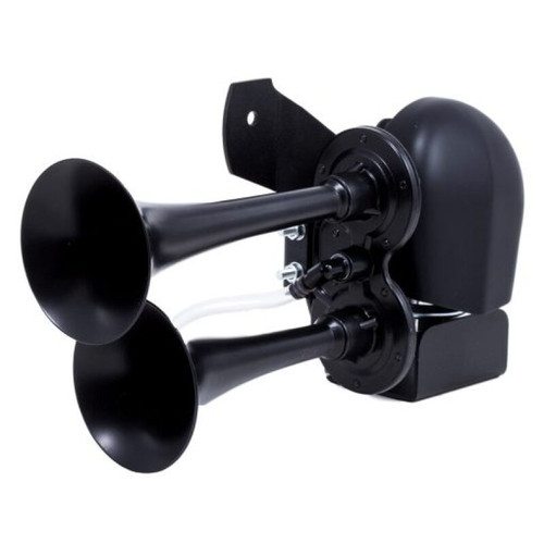 Kleinn 79-24 Harley Davidson Horns w/ Cowbell Horn Cover - HOGKIT-1BK Photo - Primary