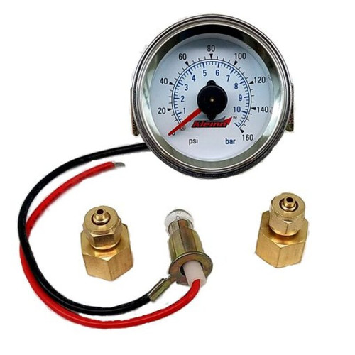 Kleinn Panel Mount/ Illuminated/ 160 PSI/ Dual Needle Air Pressure Gauge - 1023 Photo - Primary