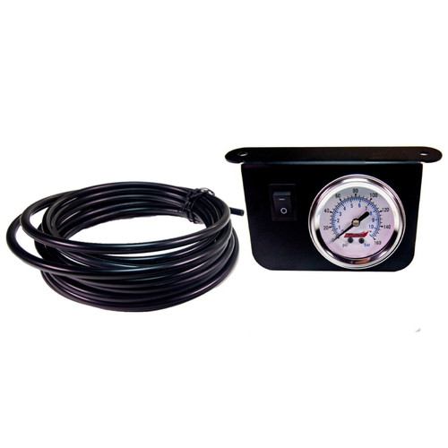 Kleinn Illuminated Single Needle 160 PSI Dash Panel Gauge w/ On/Off Switch - 1301 Photo - Primary