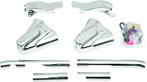 Kuryakyn Swingarm Cover Kit - Unlighted 86-99 Softail Models Chrome - 8288 Photo - Primary