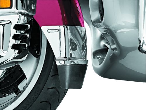 Kuryakyn Front Fender Extension With Mud Flap 01-17 Honda GL1800 Chrome - 7352 Photo - Primary
