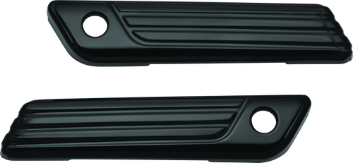 Kuryakyn Tri-Line Saddlebag Hinge Covers Gloss Black - 6987 Photo - Primary Kuryakyn Tri-Line Saddlebag Hinge Covers Gloss Black - 6987 Photo - Primary