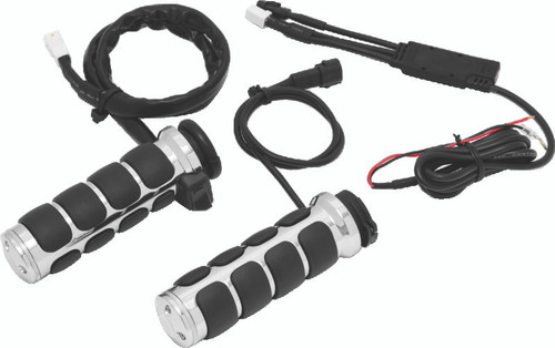 Kuryakyn Heated ISO Grips Cable Chrome - 6471 Photo - Primary