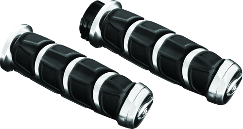 Kuryakyn Kinetic Grips Metric Chrome - 6375 Photo - Primary Kuryakyn Kinetic Grips Metric Chrome - 6375 Photo - Primary