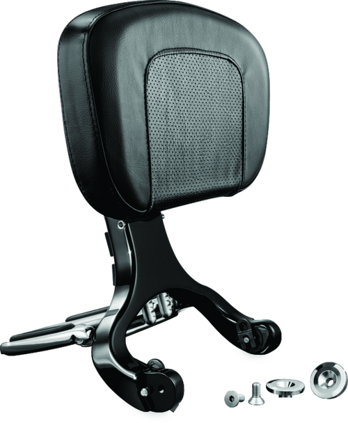 Kuryakyn Multi-Purpose Backrest Black & Chrome - 1661 Photo - Primary Kuryakyn Multi-Purpose Backrest Black & Chrome - 1661 Photo - Primary