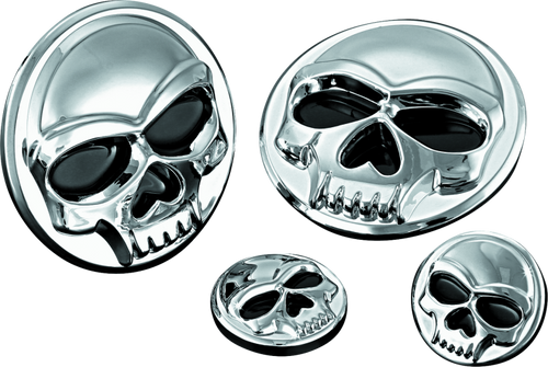 Kuryakyn Replacement Components Zombie Medallions 1in Diameter Chrome - 1492 Photo - Primary
