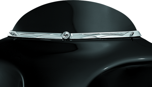 Kuryakyn Zombie Windshield Trim 96-13 Touring Chrome - 1198 Photo - Primary