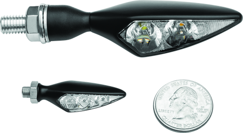 Kuryakyn Rhombus Amber Front Left/ Right Rear Satin Black - 2550 User 1