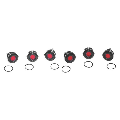 Letric Lighting Royal Flush Mount LED 1in Black/Red - LLC-RFLB Photo - Primary