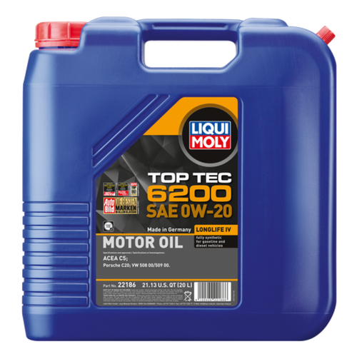 LIQUI MOLY 20L Top Tec 6200 Motor Oil SAE 0W20 - 22186 User 1