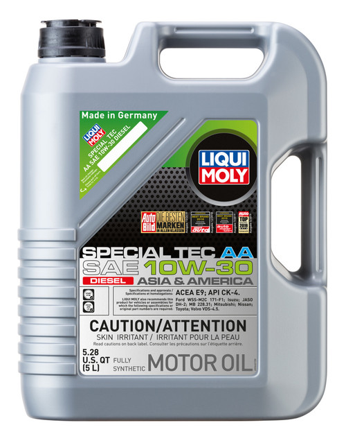 LIQUI MOLY 5L Special Tec AA Motor Oil SAE 10W30 Diesel - 20440 Photo - Primary