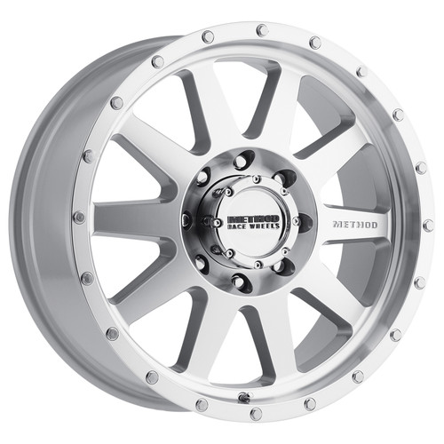 Method MR301 The Standard 17x9 -12mm Offset 8x6.5 130.81mm CB Machined/Clear Coat Wheel - MR30179080312N Photo - Primary