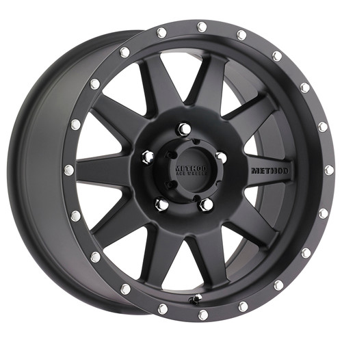 Method MR301 The Standard 18x9 -12mm Offset 5x5 94mm CB Matte Black Wheel - MR30189050512N Photo - Primary