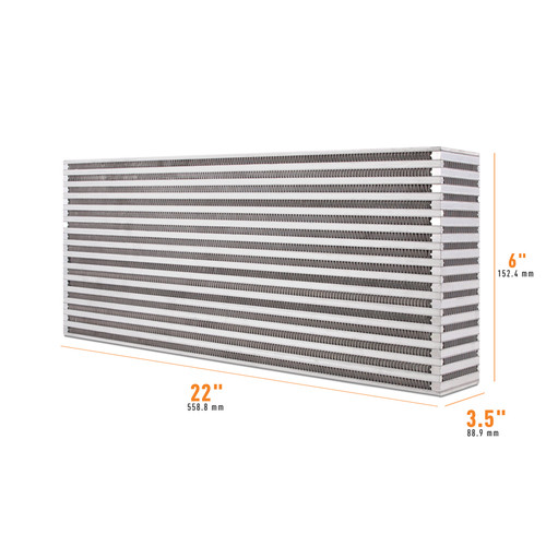 Mishimoto Universal Air-to-Air Intercooler Core - 22in / 6in / 3.5in - MMUIC-09 Photo - Primary