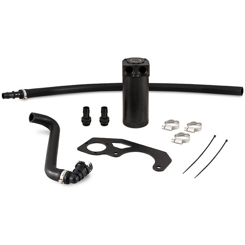 Mishimoto 2018+ Jeep Wrangler JL 2.0L Baffled Oil Catch Can Kit - Black - MMBCC-JLH-18CBE Photo - Primary