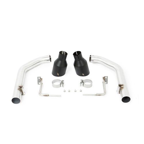 Mishimoto 2015+ Ford Mustang Axleback Exhaust Race w/ Black Tips - MMEXH-MUS8-15ARBK Photo - Primary