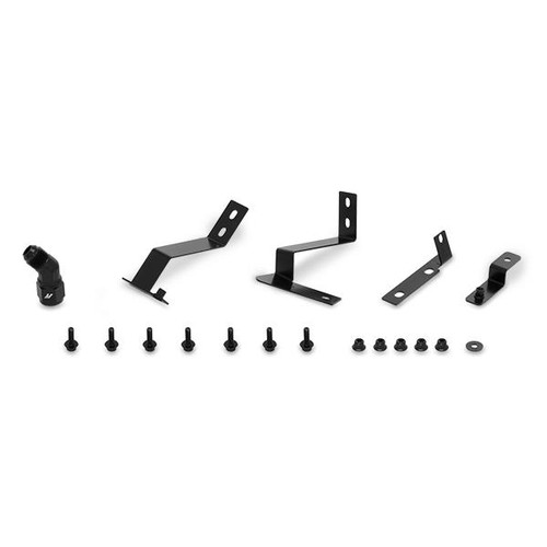 Mishimoto 2016+ Chevy Camaro Oil Cooler Kit w/ Thermostat - Black - MMOC-CAM8-16TBK Photo - Primary