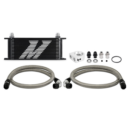 Mishimoto Universal Oil Cooler Kit 16-Row Black - MMOC-U16BK Photo - Primary