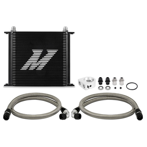 Mishimoto Universal Oil Cooler Kit 34-Row Black - MMOC-U34BK Photo - Primary